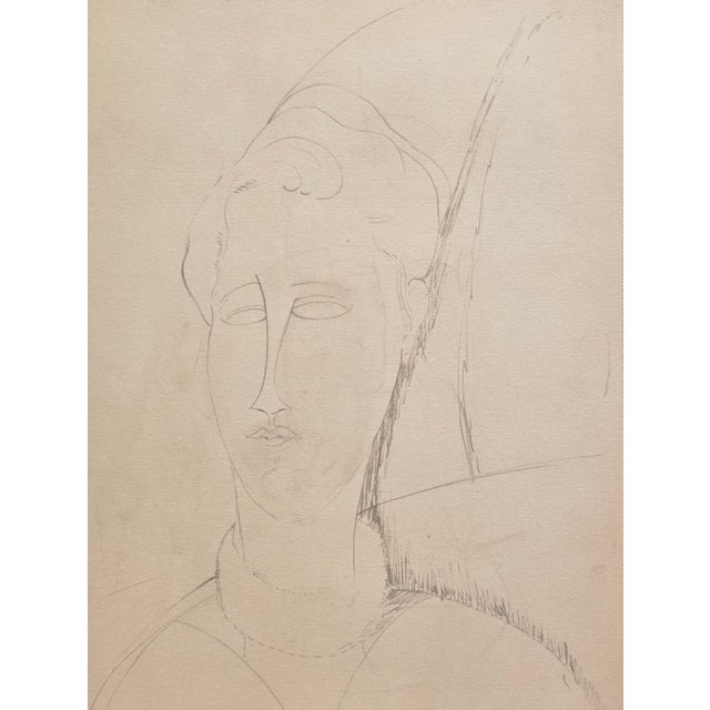 A. Modigliani, Madame Zborowska col Collarino / Madame Zborowska with a Collar, Lithograph For Sale - Image 3 of 7
