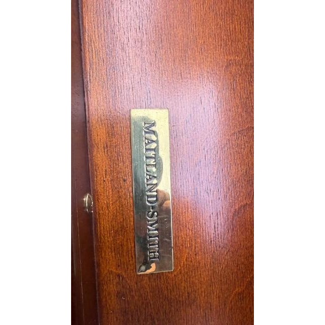 Maitland-Smith Leather Inset Mahogany Game Table For Sale - Image 15 of 15