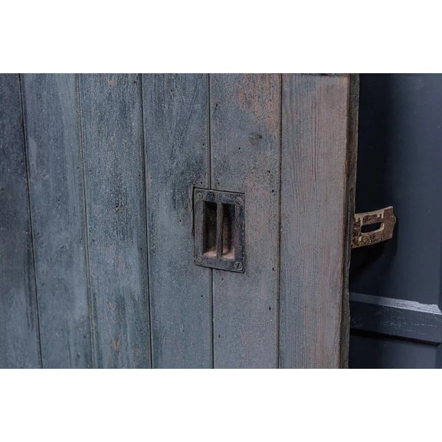 Gray 19th Century English Oversized Sliding Barn Door For Sale - Image 8 of 13