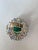 A very gorgeous and beautiful, one of a kind, Emerald, Blue Sapphires & Rubies Cocktail Ring set in 18K White Gold &...