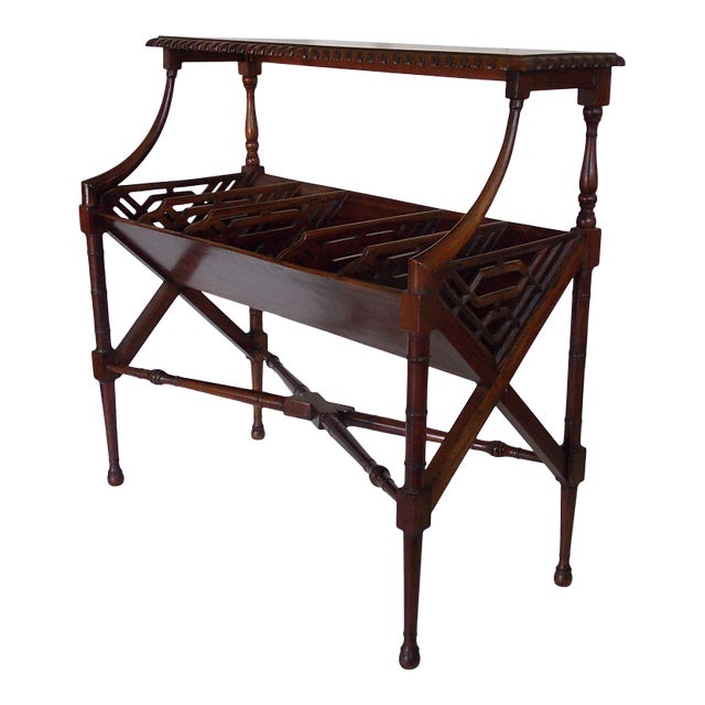 1970s English Mahogany Bookshelf For Sale