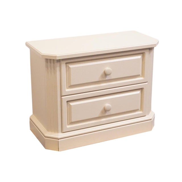 Altavista Lane Altavista Lane Melrose Collection Contemporary Neoclassical Revival Off White 34" Two Drawer Nightstand 497-31 For Sale - Image 4 of 15