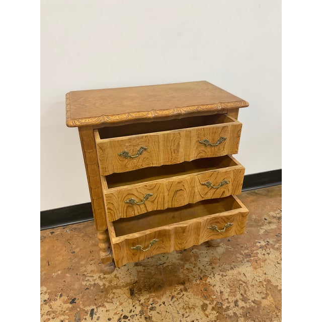 1970s Diminutive Oak Cabinet in Manner of Henning Kjaernulf For Sale In Raleigh - Image 6 of 17