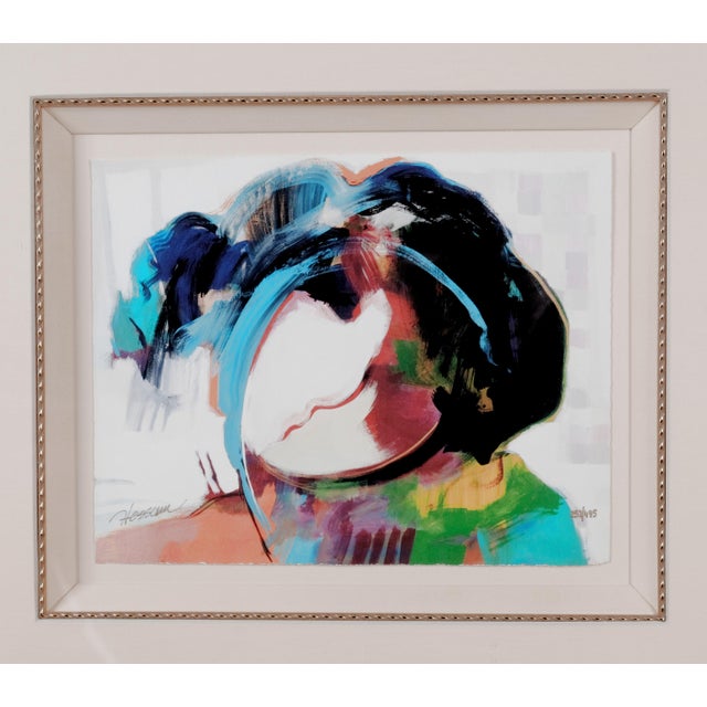 Contemporary Hessam Abrishami "Young Star" Hand Signed & Numbered Framed & Matted Limited Edition Serigraph 252/495 For Sale - Image 3 of 8
