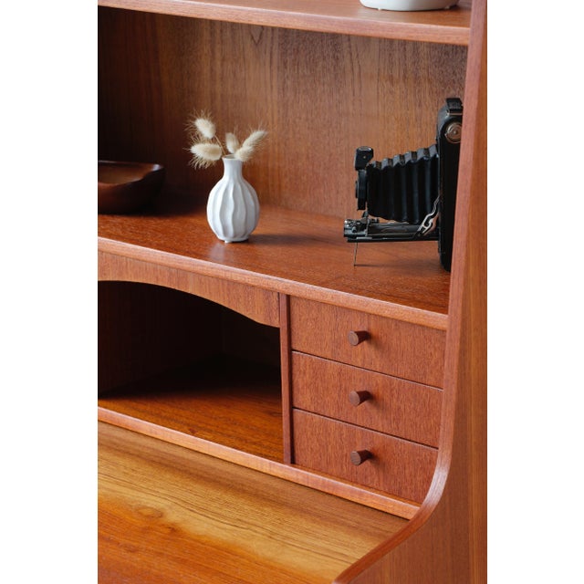 Vintage Scandinavian Teak Secretary, Denmark, 1960s For Sale - Image 17 of 18