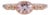 1.3Ct Aaa Cor De Rosa Morganite Ring With Earth-Mined Diamonds: Solid 14k Gold For Sale