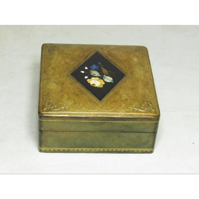 Italian Pietra Dura Inlaid Box For Sale - Image 4 of 12