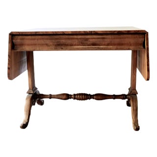 Folding Table in Walnut For Sale