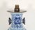 1910s Large Blue and White Double Happines Qing Dynasty Lamp For Sale - Image 5 of 8