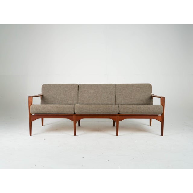 Vintage Three-Seater Sofa in Teak by Illum Wikkelsø, 1960s For Sale - Image 14 of 14