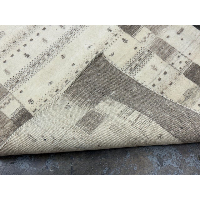 3ft 2in × 4ft 3in Kashkuli Gabbeh Wool Area Rug For Sale - Image 10 of 12