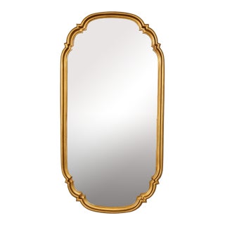 Carolina Mirror Company Mirror Hollywood Regency Style Gold Wall Mirror For Sale