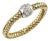 Roberto Coin Primavera Diamond 18k Yellow & White Gold Band Ring For Sale