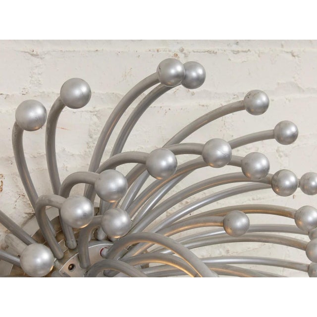 Mid 20th Century 1970s Styled After Pistillo Studio Tetrarch for Valenti Silver Round For Sale - Image 5 of 6