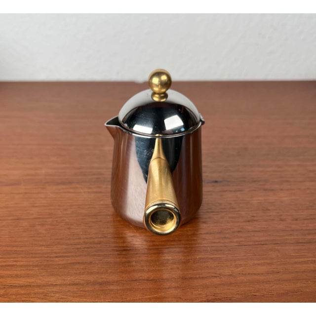 Italian Postmodern Lavazza Oro Series Espresso Cups and Saucers from Balzano, 1980s, Set of 7 For Sale - Image 11 of 18