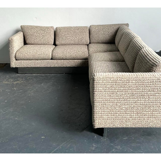 Vintage Boho Milo Baughman for Forecast Furniture Sectional Sofa For Sale - Image 11 of 12