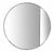 Modern Round Wall Mirror with Curved Side Panel, Italy, 1980s For Sale - Image 10 of 10