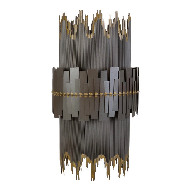 Curtis Jere Brutalist Pendant Lamp For Sale