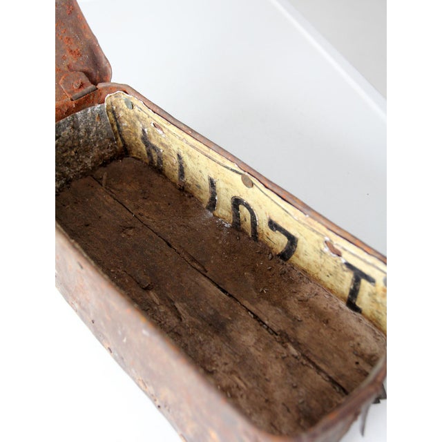 Rustic Handmade Vintage Toolbox For Sale - Image 12 of 12