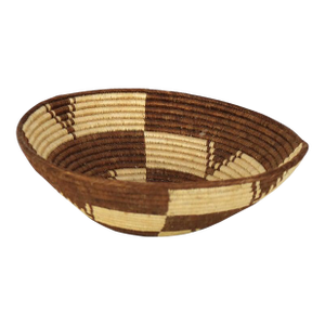 Vintage Southwest Native American Woven Reed Basket 20thC