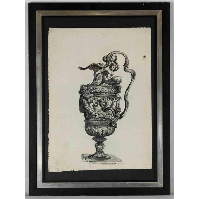 Anfora is an original black and white old master artwork probably realized in the early 18th century by Anonymous artist....
