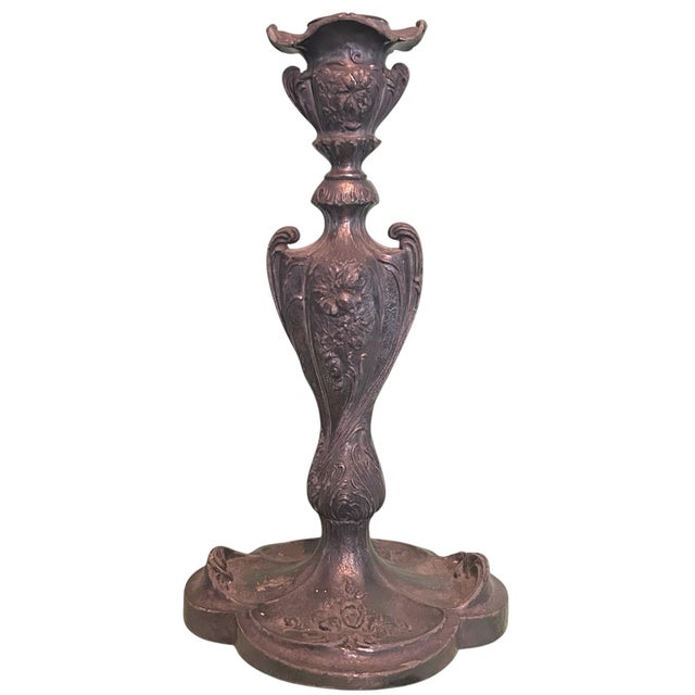 Pairpoint Antique 1904 Art Nouveau Candleholder Candlestick Candle Holder 6155. Gorgeous art nouveau style candlestick...