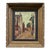 Antique Original European Street Scene Painting For Sale
