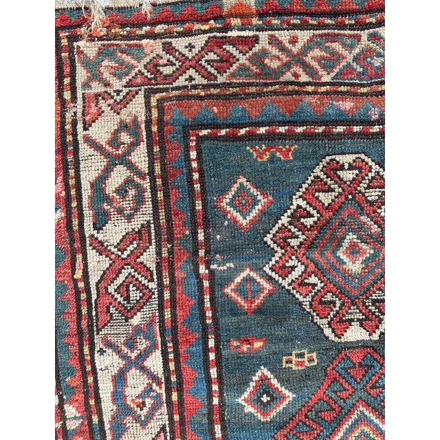 Antique Kazak Rug, 1890s For Sale - Image 4 of 18