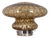 Vintage Italian Amber Murano Glass Table Lamp, 1970s For Sale