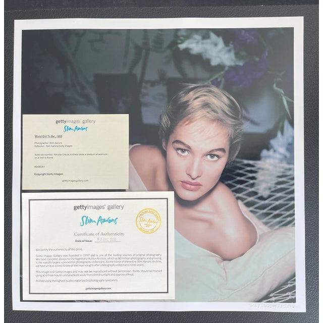 "Ursula Andress" Slim Aarons Getty Images C-Print For Sale In Los Angeles - Image 6 of 9