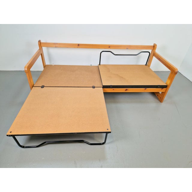 Blue Scandinavian Modern Pine Daybed, 1970s For Sale - Image 8 of 15