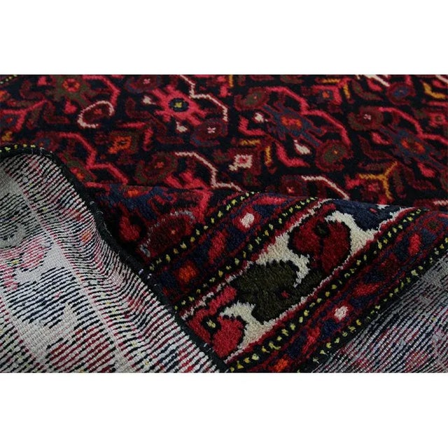 1950s Vintage Persian Hamedan Area Rug 3'6" X 16'5" For Sale - Image 11 of 12
