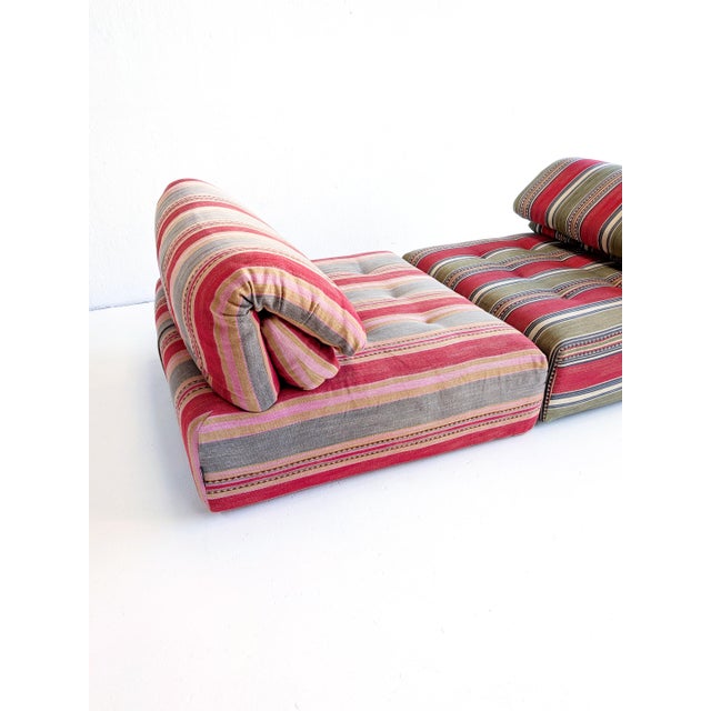 Textile Voyage Immobile Modular Sofa by Hans Hopfer for Roche Bobois, 1990s, Set of 2 For Sale - Image 7 of 11