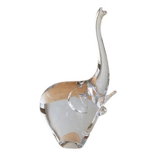 Vintage Transparent Murano Elephant, 1950s For Sale