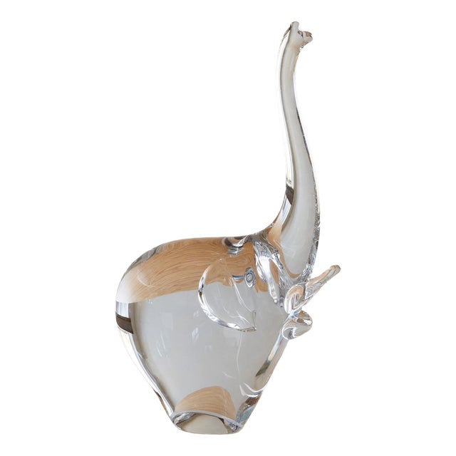 Vintage Transparent Murano Elephant, 1950s For Sale