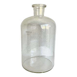 Vintage 4000ml Kimax Glass Beaker Jug Vase For Sale