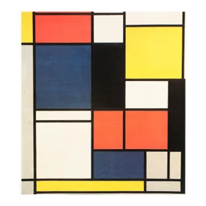 1991 After Piet Mondrian "Tablet 2", Full-Color Parisian Print