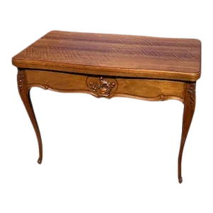 Early 20th Century French Walnut Metamorphic Card Table