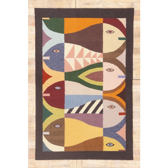 Contemporary Indian Kilim Rug, 05'03 X 08'02 For Sale - Image 10 of 10