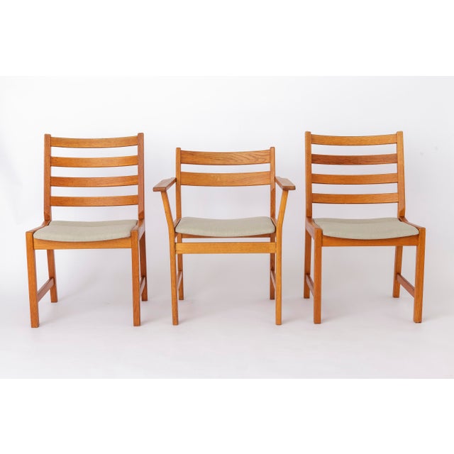 Vintage Oak Dining Chairs by Kurt Østervig for KP Møbler, 1960s, Set of 6 For Sale - Image 3 of 18