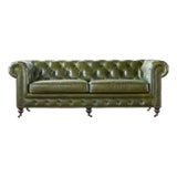 Chesterfield Leather Sofa by Adoorne For Sale