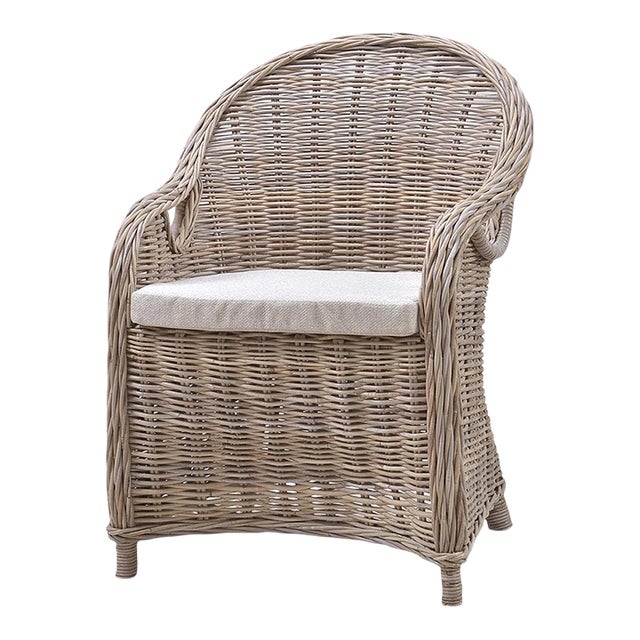 Natural Rattan Dining Chair For Sale