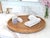 Boho Chic Artifacts Rattan Round Flat Tray in Honey Brown - 14" For Sale - Image 3 of 8