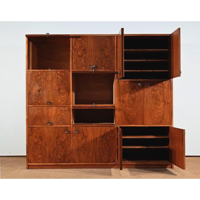 Vintage Storage Unit in Walnut, 1970 For Sale - Image 18 of 18