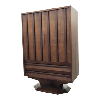 Mid-Century Wood Wardrobe/Armoire For Sale