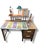 Contemporary Vintage Oak School Desk with Drawers For Sale - Image 3 of 9