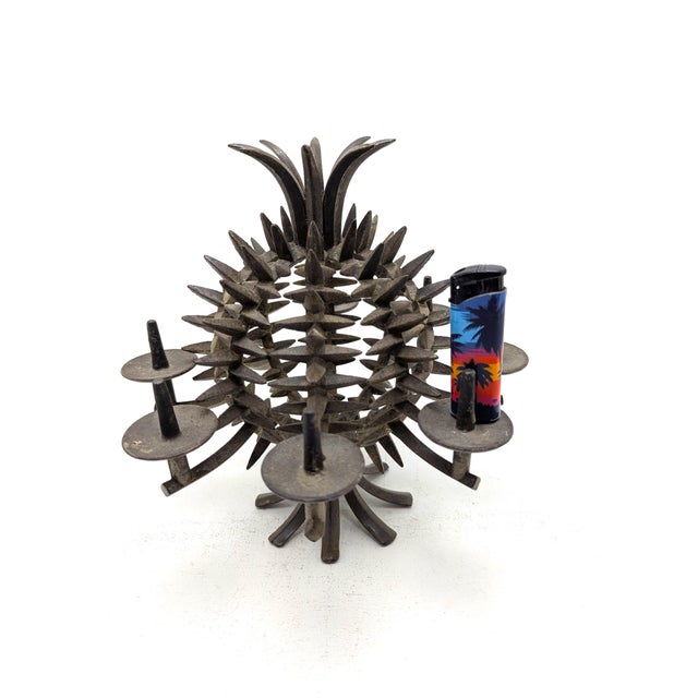 Candlestick Pineapple in Cast Iron by Jens H. Quistgaard for IHQ Danish Designs Ltd., Denmark, 1960 For Sale - Image 6 of 11