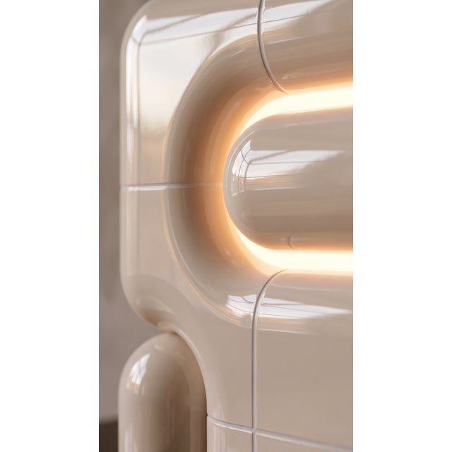 Cream U 021 Ambient Lamp by Rollo Studio For Sale - Image 8 of 13