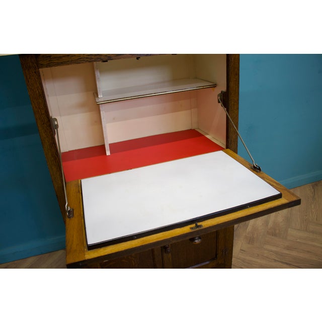 Wood Vintage Oak Larder Cabinet, 1920s For Sale - Image 7 of 10