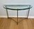 Vintage Italian Brass and Glass Demi-Lune Console Table For Sale - Image 9 of 18